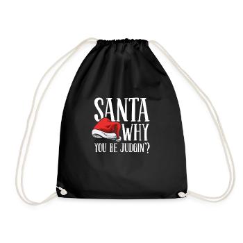 Why do you condemn me - Drawstring Bag - black - Front