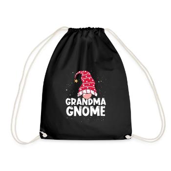 Gnom Oma - Turnbeutel - Schwarz - Vorne