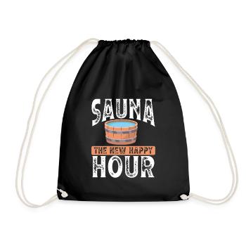 Sauna The New Happy Hour - Drawstring Bag - black - Front