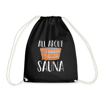 Tout sur les seaux de sauna - Sac de sport léger - noir - Devant