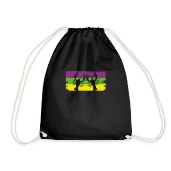 Lobster CarnivalColour - Drawstring Bag - black - Front