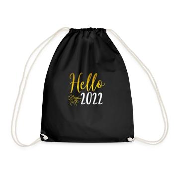 Bonjour Nouvel An 2022 - Sac de sport léger - noir - Devant