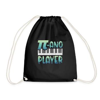 Mathe pianist - Turnbeutel - Schwarz - Vorne