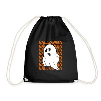 Halloween frightening ghost - Drawstring Bag - black - Front
