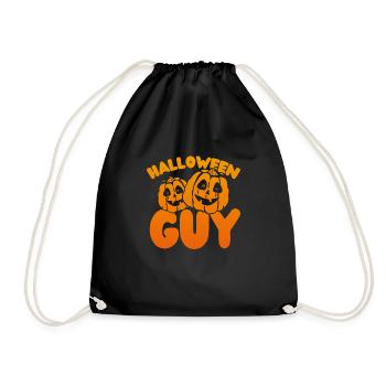 Halloween Pumpkin Boy - Drawstring Bag - black - Front