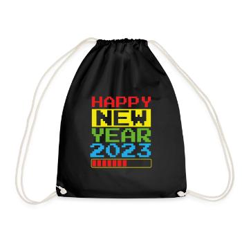 Nouvel An 2023 - Sac de sport léger - noir - Devant
