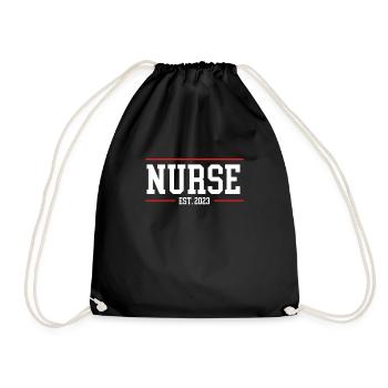 Infirmière 2023 - Sac de sport léger - noir - Devant