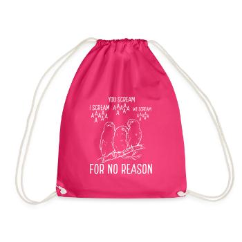 Papageienschrei Oder Kein Grund - Turnbeutel - Fuchsia - Vorne