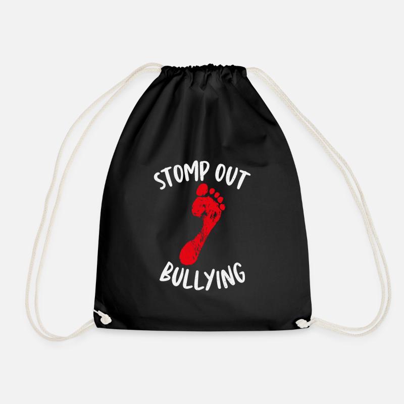 Stomp Out Mobbing Anti-mobbing-slogan - Turnbeutel - Schwarz