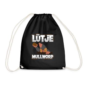 Lütje Mullworp - Sac de sport léger - noir - Devant