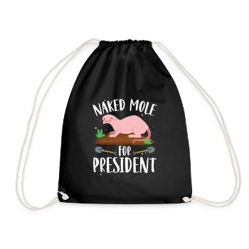 Rat-taupe nu pour le président - Sac de sport léger - noir - Devant