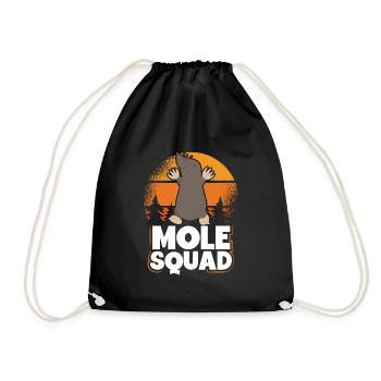 Soleil vintage de l’escouade de taupes - Sac de sport léger - noir - Devant