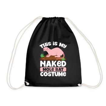 C’est mon costume de rat-taupe nu - Sac de sport léger - noir - Devant