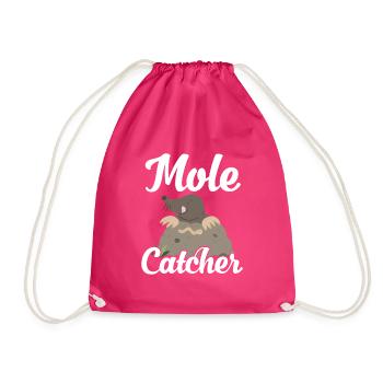 Mole catcher - Drawstring Bag - fuchsia - Front