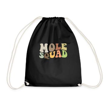 Mole squad - Drawstring Bag - black - Front