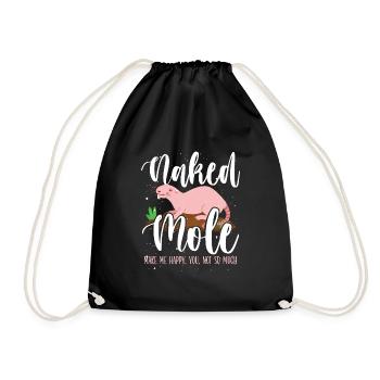 Les taupes nues me rendent heureuse - Sac de sport léger - noir - Devant