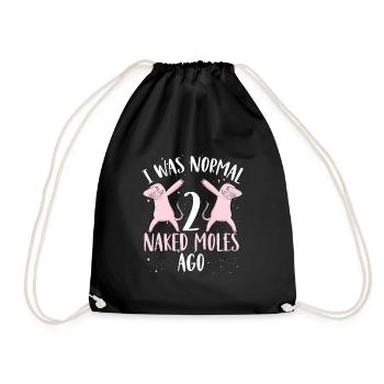 Deux taupes nues - Sac de sport léger - noir - Devant