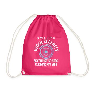 Spécialiste en sécurité cyger Conception pour un cyber - Sac de sport léger - fuchsia - Devant