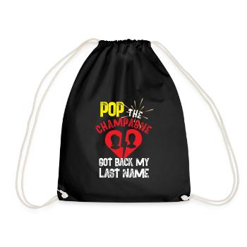 pop le a récupéré mon nom de famille Design - Sac de sport léger - noir - Devant