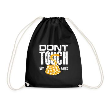 Ne touche pas mes couilles Design pour une blague d’animal - Sac de sport léger - noir - Devant
