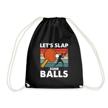 Ayons quelques balles au tennis de table - Sac de sport léger - noir - Devant