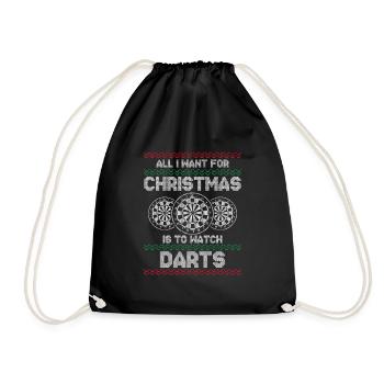 Je veux voir des fléchettes - Sac de sport léger - noir - Devant