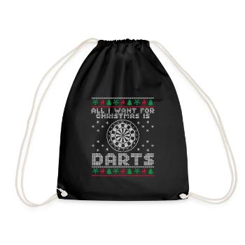 Je veux juste jouer aux fléchettes - Sac de sport léger - noir - Devant
