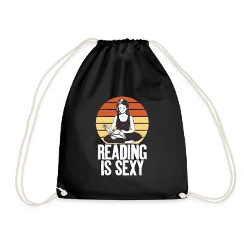 La lecture est un texte de motivation sexy pour le rat de bibliothèque par - Sac de sport léger - noir - Devant