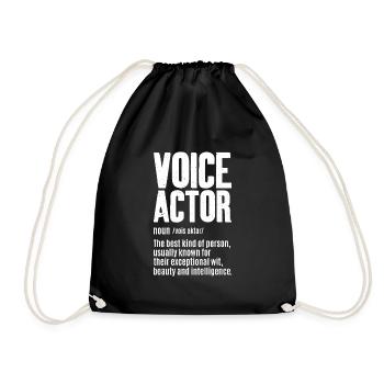 Définition de l’acteur de doublage - Sac de sport léger - noir - Devant