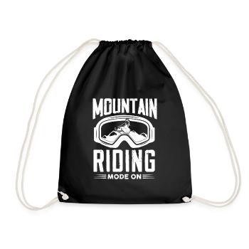 Funny Mountain Riding Team Snowmobiling Expert - Turnbeutel - Schwarz - Vorne