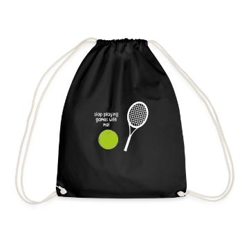 Drôle de balle de tennis - Sac de sport léger - noir - Devant