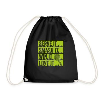 Servir Smash Win et Love - Sac de sport léger - noir - Devant