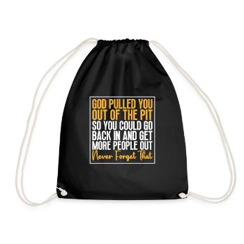 Drug addiction awareness, to - Drawstring Bag - black - Front
