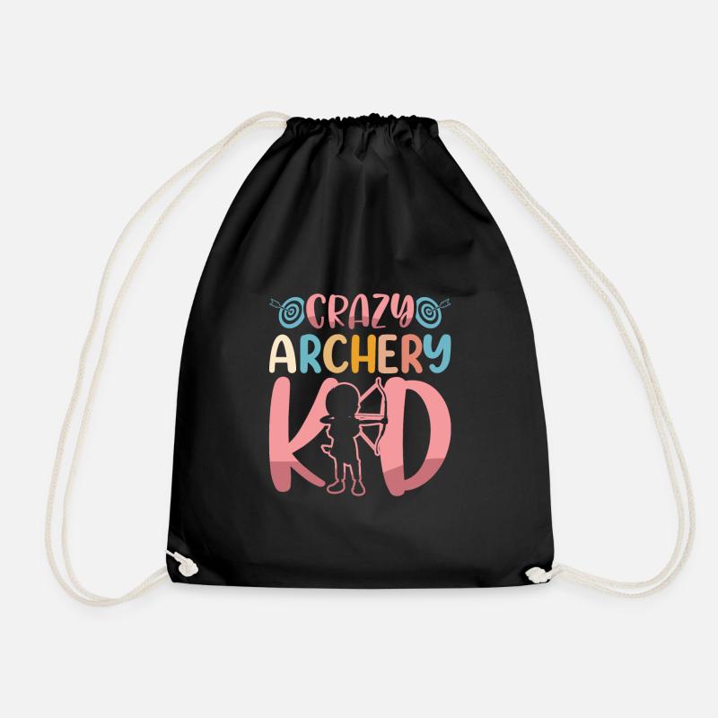 Crazy Archer - Drawstring Bag - black