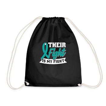 Sensibilisation au rétablissement - Votre combat est notre combat - Sac de sport léger - noir - Devant
