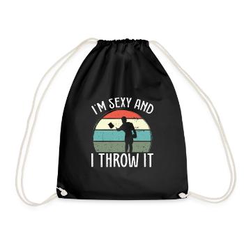 Je suis sexy et je le jette - Sac de sport léger - noir - Devant