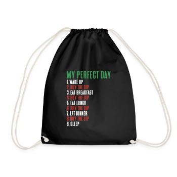 Ma journée crypto parfaite - Sac de sport léger - noir - Devant