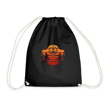Captain Head Sunset Rétro - Sac de sport léger - noir - Devant