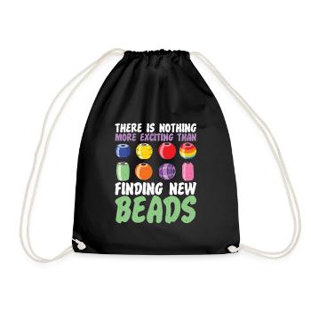 Search for new pearl jewelry manufacturers - Drawstring Bag - black - Front