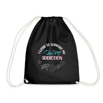 Je travaille pour soutenir ma dépendance aux décorticages Design - Sac de sport léger - noir - Devant