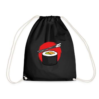 Maki sushi roll Red Sun - Sac de sport léger - noir - Devant