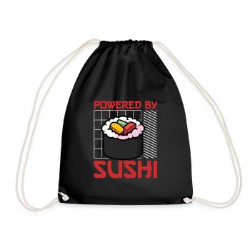 Propulsé par des sushis - Sac de sport léger - noir - Devant
