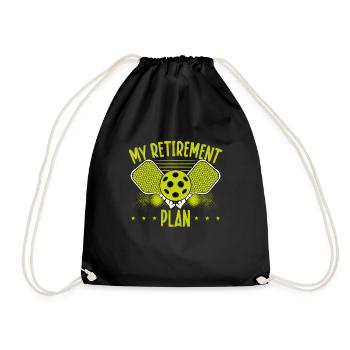 Mon plan de pickleball pour la retraite - Sac de sport léger - noir - Devant