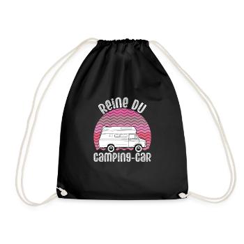 Camper Queen - Turnbeutel - Schwarz - Vorne