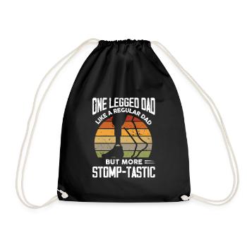 One legged dad stompmtastic Design for a dad with - Turnbeutel - Schwarz - Vorne