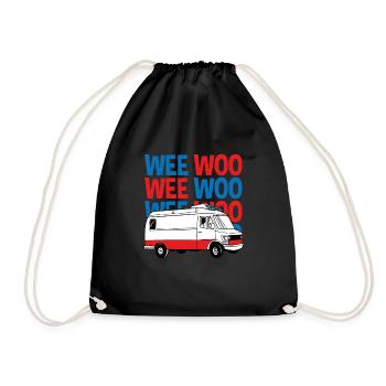 Weee Woo Ambulance - Sac de sport léger - noir - Devant