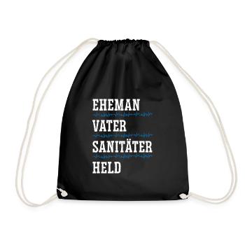 Ehemann Vater Sanitäter Held - Turnbeutel - Schwarz - Vorne