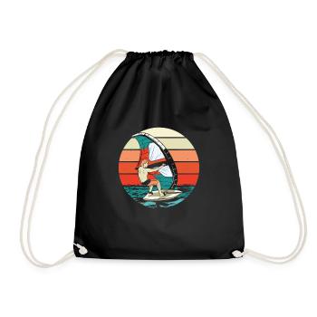Wingsurfing Man Sunset - Sac de sport léger - noir - Devant