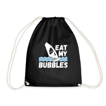 La planche à voile mange mes ampoules - Sac de sport léger - noir - Devant