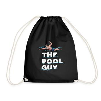 Le gars de la piscine Design pour un nageur de piscine - Sac de sport léger - noir - Devant